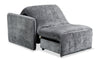 Dawn 42" Chenille Fabric Sleeper Chair - Grey | Fauteuil-lit Dawn de 42 po en tissu de chenille - gris