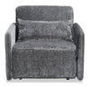Dawn 42" Chenille Fabric Sleeper Chair - Grey | Fauteuil-lit Dawn de 42 po en tissu de chenille - gris