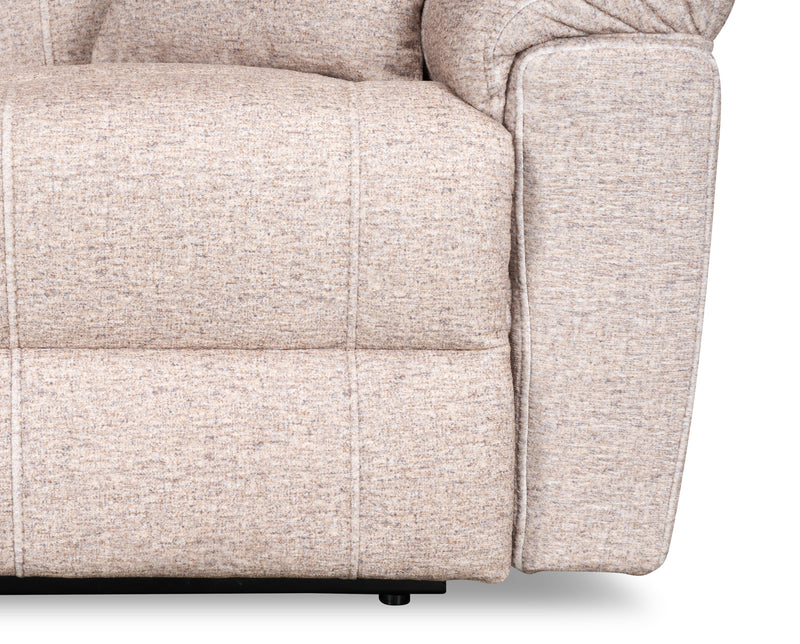 Made in Canada Dawson 40\" Fabric Power Reclining Chair with USB Port - Beige
