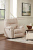Made in Canada Dawson 40" Fabric Power Reclining Chair with USB Port - Beige | Fauteuil à inclinaison électrique Dawson de 40 po fabriqué au Canada en tissu avec port USB - beige