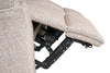 Made in Canada Dawson 64" Fabric Power Reclining Loveseat with USB Port and Accent Pillows - Beige | Causeuse à inclinaison électrique Dawson de 64 po fabriquée au Canada en tissu avec port USB et coussins décoratifs - beige
