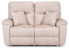 Made in Canada Dawson 64" Fabric Power Reclining Loveseat with USB Port and Accent Pillows - Beige | Causeuse à inclinaison électrique Dawson de 64 po fabriquée au Canada en tissu avec port USB et coussins décoratifs - beige