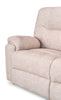 Made in Canada Dawson 87" Fabric Power Reclining Sofa with USB Port and Accent Pillows - Beige | Sofa à inclinaison électrique Dawson de 87 po fabriqué au Canada en tissu avec port USB et coussins décoratifs - beige