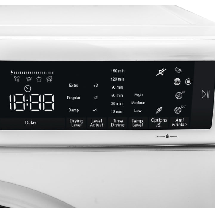 Danby 2.2 Cu. Ft. Compact Front-Load Washer with Steam and 4 Cu. Ft. Condensing Dryer - White 
