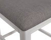 Dena Counter-Height Dining Chair with Linen-Look Fabric - Dove Grey | Chaise de salle à manger Dena de hauteur comptoir en tissu d’apparence lin - gris tourterelle