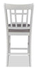 Dena Counter-Height Dining Chair with Linen-Look Fabric - Dove Grey | Chaise de salle à manger Dena de hauteur comptoir en tissu d’apparence lin - gris tourterelle