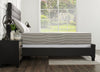 Striped 4-Piece King Cotton Sheet Set - Dark Grey | Ensemble de draps Striped de 4 pièces en coton pour très grand lit - gris foncé