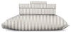 Striped 4-Piece Queen Cotton Sheet Set - Dark Grey | Ensemble de draps Striped de 4 pièces en coton pour grand lit - gris foncé
