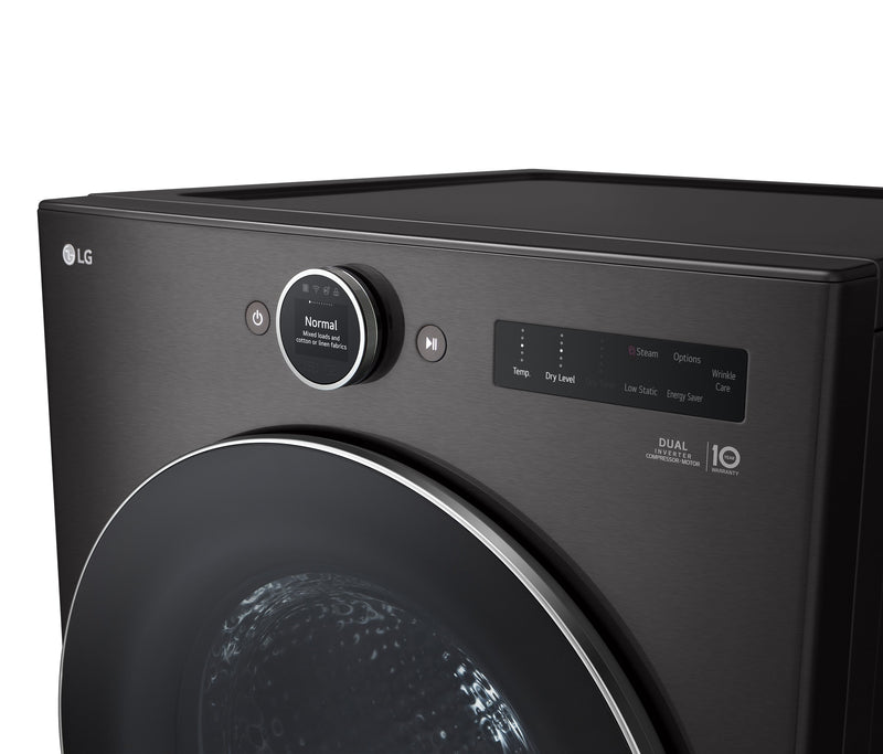 LG 5.8 Cu. Ft. Front-Load Washer with AI DD™ 2.0 and 7.8 Cu. Ft. DirectDrive® Heat Pump Dryer 