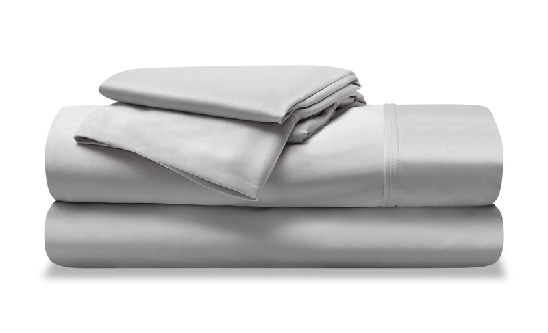 BEDGEAR Dri-Tec® 4-Piece King Split Head Sheet Set - Light Grey