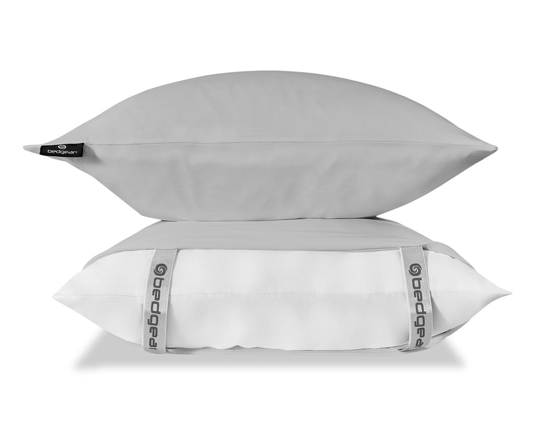 BEDGEAR Dri-Tec® 4-Piece King Split Head Sheet Set - Light Grey