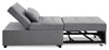Dune 43.75" Fabric Convertible Sleeper Chair with Tufted Cushions - Grey | Fauteuil-lit convertible Dune de 43,75 po en tissu avec coussins capitonnés - gris