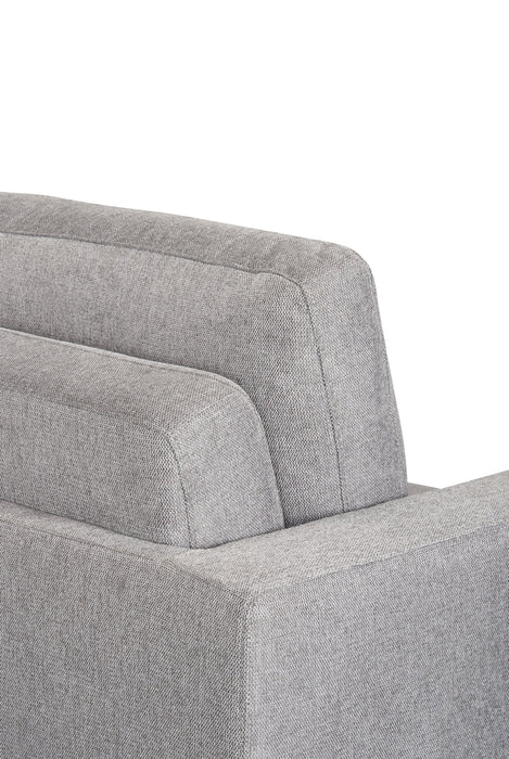 Dusk 52\" Linen-Look Fabric Sleeper Chair with Track Arms - Grey