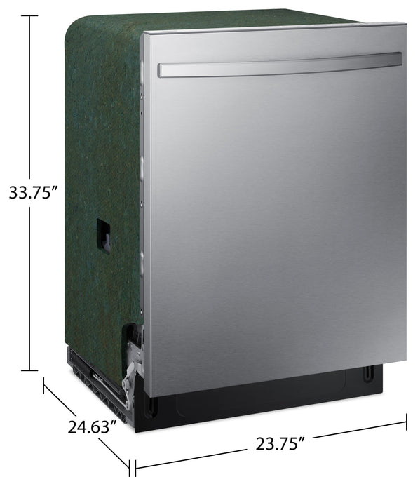 Samsung 24\" 51 dBA Built-In Top-Control Dishwasher with 3rd Rack - DW80CG4051SRAA