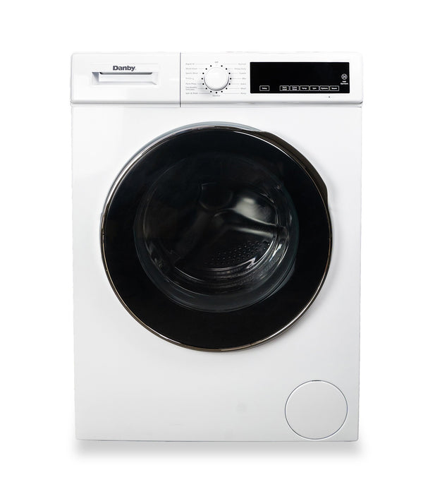 Danby 2.2 Cu. Ft. Compact Front-Load Washer with Steam and 4 Cu. Ft. Condensing Dryer - White 