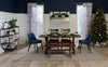 Eden Dining Chair with Linen-Look Fabric, Metal - Blue | Chaise de salle à manger Eden en tissu d’apparence lin et en métal - bleue
