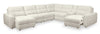 Scott Living Elevate Modular 7-Piece Left-Facing Chenille Fabric Power Sliding Sectional with Storage - Beige | Sofa sectionnel modulaire à coulissement électrique de gauche Elevate de Scott Living 7 pièces en tissu de chenille avec rangement - beige