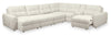 Scott Living Elevate Modular 7-Piece Left-Facing Chenille Fabric Power Sliding Sectional with Storage - Beige | Sofa sectionnel modulaire à coulissement électrique de gauche Elevate de Scott Living 7 pièces en tissu de chenille avec rangement - beige