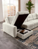Scott Living Elevate Modular 7-Piece Left-Facing Chenille Fabric Power Sliding Sectional with Storage - Beige | Sofa sectionnel modulaire à coulissement électrique de gauche Elevate de Scott Living 7 pièces en tissu de chenille avec rangement - beige