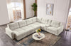 Scott Living Elevate Modular 7-Piece Left-Facing Chenille Fabric Power Sliding Sectional with Storage - Beige | Sofa sectionnel modulaire à coulissement électrique de gauche Elevate de Scott Living 7 pièces en tissu de chenille avec rangement - beige