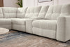 Scott Living Elevate Modular 7-Piece Left-Facing Chenille Fabric Power Sliding Sectional with Storage - Beige | Sofa sectionnel modulaire à coulissement électrique de gauche Elevate de Scott Living 7 pièces en tissu de chenille avec rangement - beige