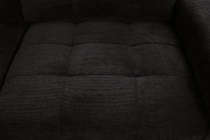 Scott Living Elevate Modular 3-Piece Left-Facing Chenille Fabric Power Reclining and Sliding Sectional - Ebony