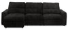 Scott Living Elevate Modular 3-Piece Left-Facing Chenille Fabric Power Sliding Sectional - Ebony | Sofa sectionnel modulaire à coulissement électrique de gauche Elevate de Scott Living 3 pièces en tissu de chenille - Ebony