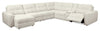 Scott Living Elevate Modular 7-Piece Left-Facing Chenille Fabric Power Reclining and Sliding Sectional - Beige | Sofa sectionnel modulaire à coulissement et inclinaison électriques de gauche Elevate de Scott Living 7 pièces en tissu de chenille - beige