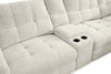 Scott Living Elevate Modular 7-Piece Left-Facing Chenille Fabric Power Reclining and Sliding Sectional - Beige | Sofa sectionnel modulaire à coulissement et inclinaison électriques de gauche Elevate de Scott Living 7 pièces en tissu de chenille - beige