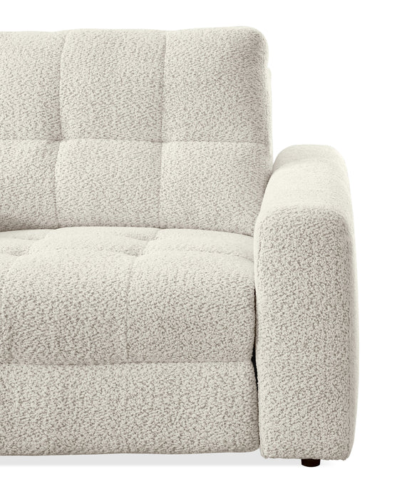 Scott Living Elevate Modular 6-Piece L-Shaped Chenille Fabric Power Reclining Sectional with Storage Console - Taupe
