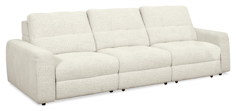 Scott Living Elevate Modular 115\" Chenille Fabric Power Reclining Sofa - Taupe