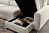 Scott Living Elevate Modular 6-Piece Right-Facing Chenille Fabric Power Reclining and Sliding Sectional - Beige | Sofa sectionnel modulaire à coulissement et inclinaison électriques de droite Elevate de Scott Living 6 pièces en tissu de chenille - beige