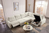 Scott Living Elevate Modular 6-Piece Right-Facing Chenille Fabric Power Reclining and Sliding Sectional - Beige | Sofa sectionnel modulaire à coulissement et inclinaison électriques de droite Elevate de Scott Living 6 pièces en tissu de chenille - beige