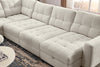 Scott Living Elevate Modular 6-Piece Right-Facing Chenille Fabric Power Reclining and Sliding Sectional - Beige | Sofa sectionnel modulaire à coulissement et inclinaison électriques de droite Elevate de Scott Living 6 pièces en tissu de chenille - beige