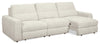 Scott Living Elevate Modular 115" Chenille Fabric Sofa with Power Sliding - Beige | Sofa modulaire Elevate de Scott Living de 115 po en tissu en chenille avec coulissement électrique - beige