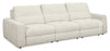 Scott Living Elevate Modular 115" Chenille Fabric Sofa with Power Sliding - Beige | Sofa modulaire Elevate de Scott Living de 115 po en tissu en chenille avec coulissement électrique - beige