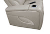 Elite 74" Genuine Leather Massage Power Reclining Loveseat with Immersive Audio and Power Headrests - Putty | Causeuse de massage à inclinaison électrique Elite de 74 po en cuir véritable avec son immersif et appuie-têtes électriques -  mastic