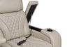 Elite 86" Genuine Leather Massage Power Reclining Sofa with Immersive Audio and Power Headrests - Putty | Sofa de massage à inclinaison électrique Elite de 86 po en cuir véritable avec son immersif et appuie-têtes électriques - mastic