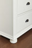 Ella Bedroom Chest of Drawers, 5-Drawer, 36"W x 53"H -  White | Commode verticale de chambre à coucher Ella de 36 po (L) x 53 po (H) à 5 tiroirs - blanche