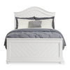 Ella Panel Bed with Headboard & Frame, Chevron Pattern, White - Full Size | Lit à panneaux Ella avec tête de lit, cadre et motif de chevrons, blanc - format lit double