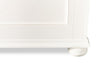 Ella Panel Bed with Headboard & Frame for Kids, Chevron Pattern, White - Twin Size | Lit à panneaux Ella blanc pour enfants avec tête de lit, cadre et motif de chevrons - format lit simple