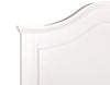Ella Panel Bed with Headboard & Frame for Kids, Chevron Pattern, White - Twin Size | Lit à panneaux Ella blanc pour enfants avec tête de lit, cadre et motif de chevrons - format lit simple