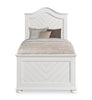 Ella 5pc Bedroom Set with Panel Bed, Dresser & Mirror, White  - Twin Size | Ensemble de chambre à coucher Ella 5 pièces blanc avec lit à panneaux, commode et miroir - format lit simple
