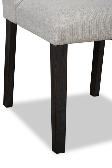 Emery Dining Chair with Polyester Fabric - Grey