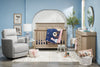 Emmy 3-Piece Crib Bedding Set - Navy and Pink | Literie Emmy 3 pièces pour lit de bébé - blue marine et rose
