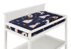 Emmy 3-Piece Crib Bedding Set - Navy and Pink | Literie Emmy 3 pièces pour lit de bébé - blue marine et rose
