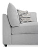Scott Living Evolve Modular 39.5" Linen-Look Fabric Corner Chair with Feather Down Cushions - Grey | Fauteuil modulaire en coin Evolve de Scott Living de 39,5 po en tissu d’apparence lin avec coussins en duvet et plumes - gris clair