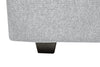 Scott Living Evolve Modular 39.5" Linen-Look Fabric Storage Ottoman with Feather Down Cushion - Grey | Pouf de rangement modulaire Evolve de Scott Living de 39,5 po en tissu d’apparence lin avec coussin en duvet et plumes - gris