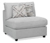 Scott Living Evolve Modular 8-Piece Linen-Look Fabric Sectional with Feather Down Cushions - Grey | Sofa sectionnel modulaire Evolve de Scott Living 8 pièces en tissu d’apparence lin avec coussins en duvet et plumes - gris