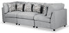 Scott Living Evolve Modular 118.5" Linen-Look Fabric Sofa with Removable Feather Down Cushions - Grey | Sofa modulaire Evolve de Scott Living de 118,5 po en tissu d’apparence lin avec coussins amovibles en duvet et plumes - gris